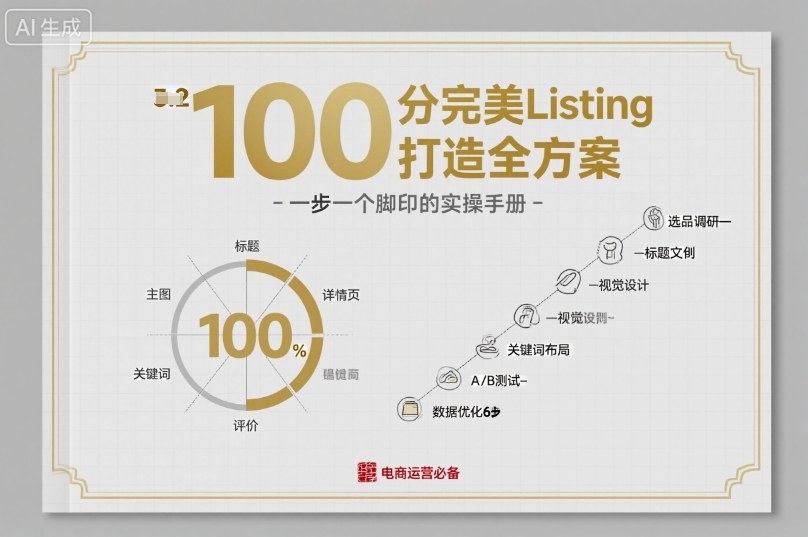 100分完美Listing打造全方案，想要完美listing必须是需要一步一个脚印的-朽念云创