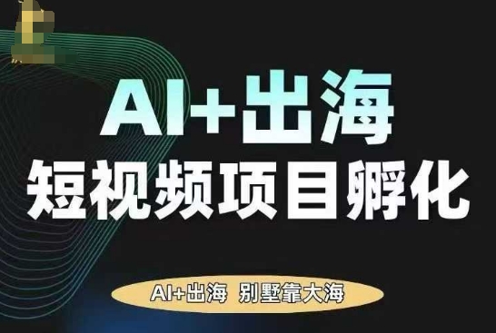 AI·TikTok AI+出海短视频项目孵化，陪你从0-1借助AI实现出海变现-朽念云创