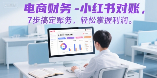 电商财务-小红书对账，7步搞定账务，轻松掌握利润-朽念云创