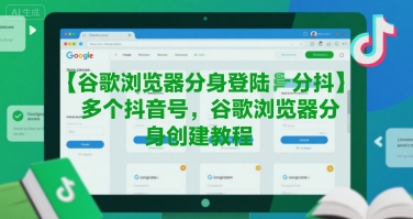 谷歌浏览器分身登陆多个抖音号，谷歌浏览器分身创建教程-朽念云创