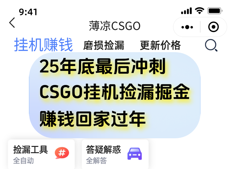 用CSGO游戏挂机捡漏掘金赚钱掘金，一部手机轻松日入500+-朽念云创