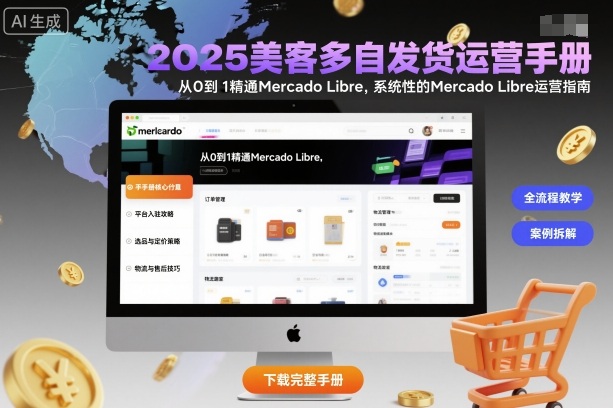 2025美客多自发货运营手册：从0到1精通Mercado Libre，系统性的Mercado Libre运营指南-朽念云创