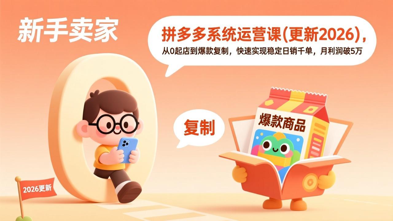拼多多系统运营课(更新2026-朽念云创