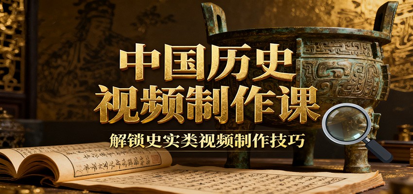 中国历史视频制作课：疆域地图集+参考文案+练习素材，解锁史实类视频制作技巧-朽念云创