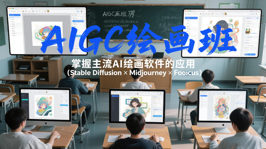 AIGC绘画班，掌握主流Ai绘画软件的应用(Stable Diffusion x Midjourney x Fooocus)-朽念云创