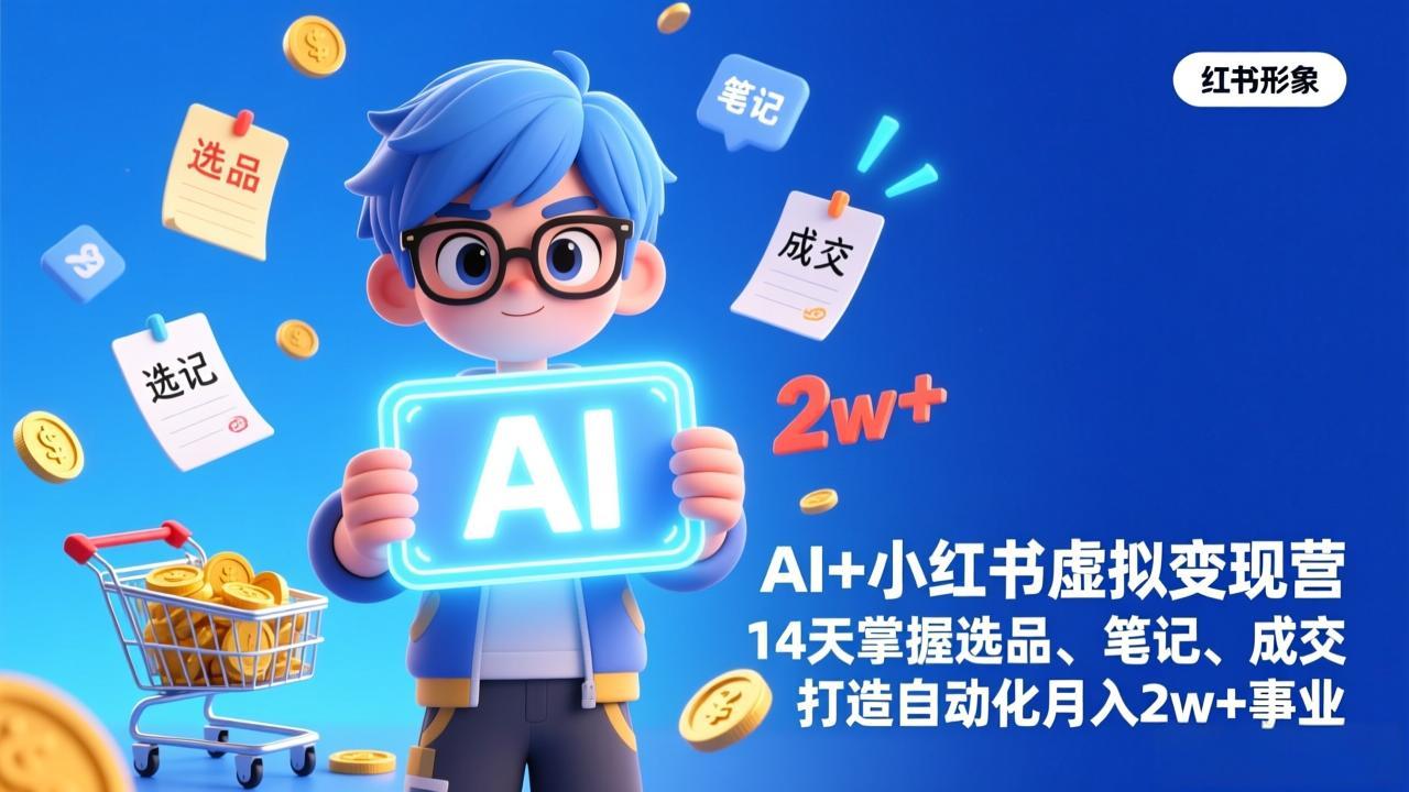 AI+小红书虚拟变现营(完结-朽念云创