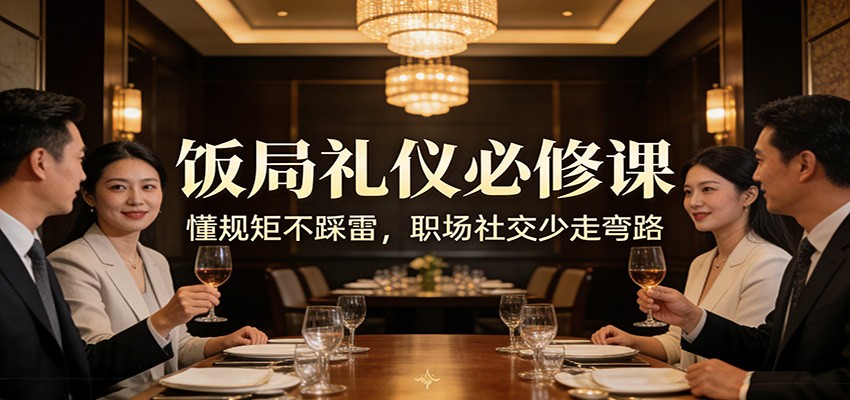 公众号收费文章：《饭局礼仪必修课：懂规矩不踩雷，职场社交少走弯路》-朽念云创