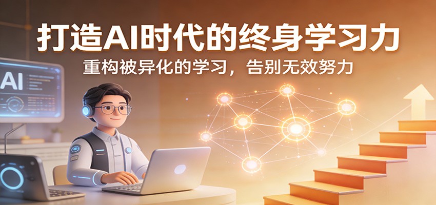 打造AI时代的终身学习力：重构被异化的学习，告别无效努力-朽念云创