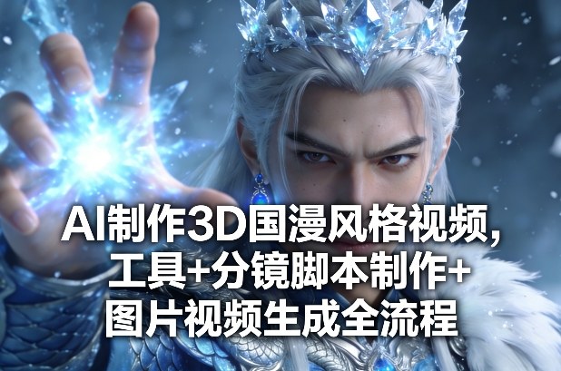 AI制作3D国漫风格视频，工具+分镜脚本制作+图片视频生成全流程-朽念云创