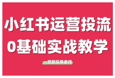小红书运营投流，小红书广告投放从0到1的实战课，学完即可开始投放(更新26年)-朽念云创