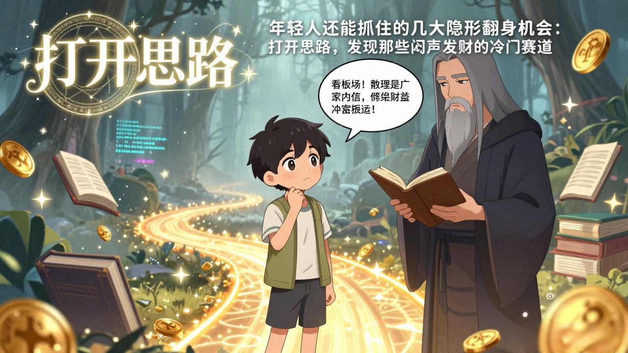 付费文1+2：年轻人还能抓住的几大隐形翻身机会：打开思路，发现那些闷声发财的冷门赛道-朽念云创