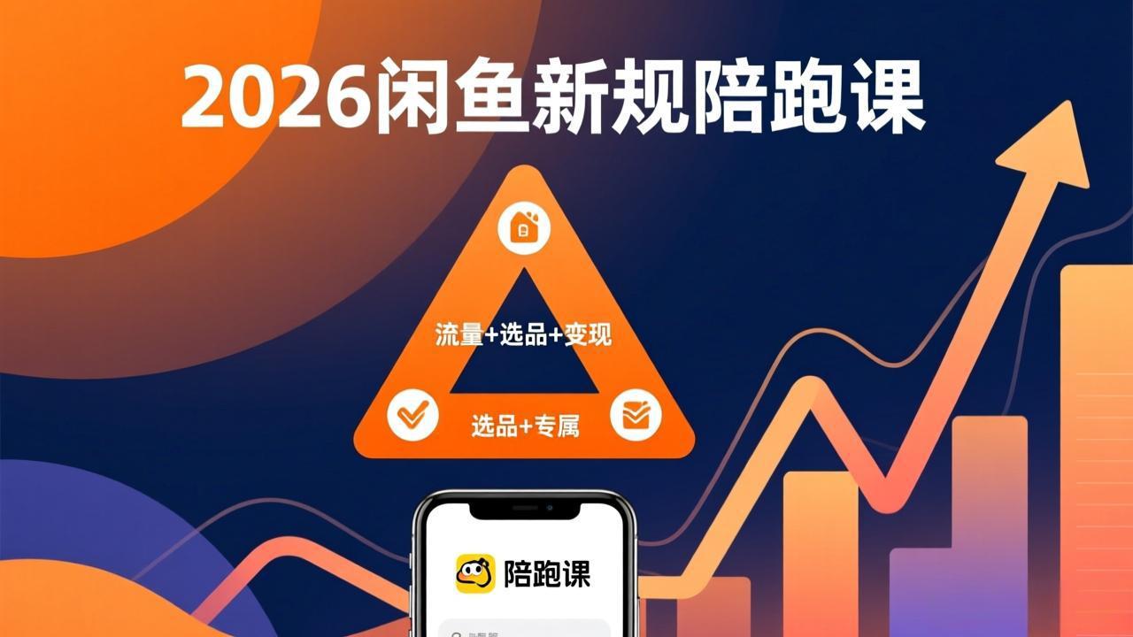 2026闲鱼高阶陪跑课全新上线，带你吃透新规玩转选品流量，从零搭建稳定变现盈利体系-朽念云创