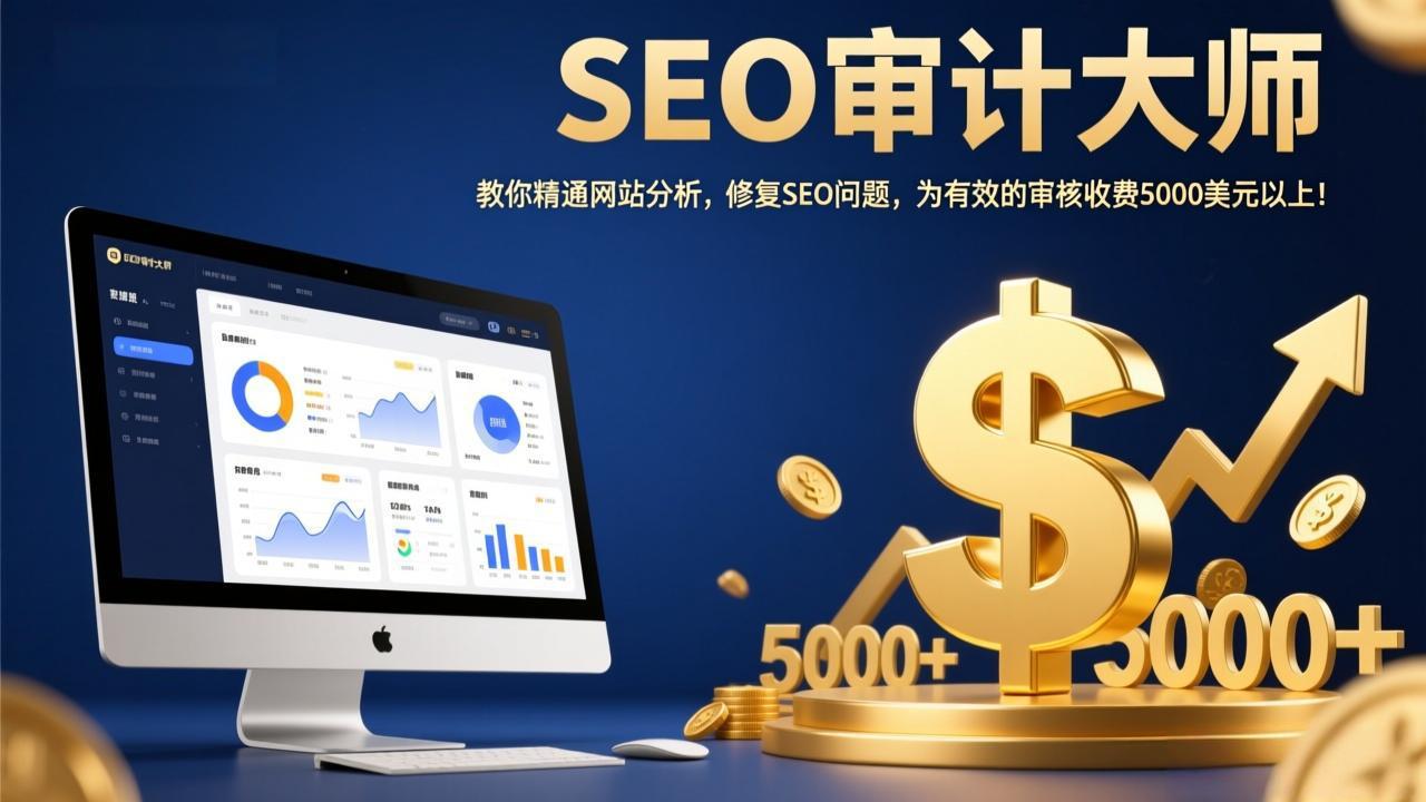SEO审计大师：教你精通网站分析，修复SEO问题，为有效的审核收费5000美元以上！-朽念云创