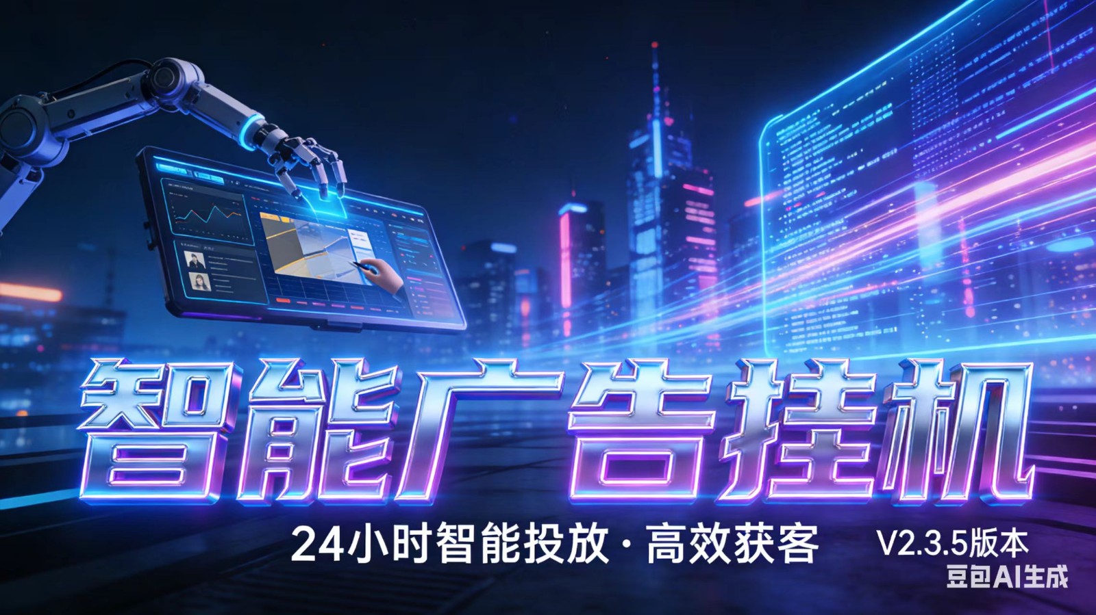 AI 广告云挂机 · 全域流量变现平台-朽念云创