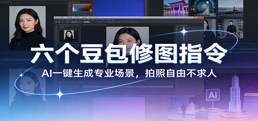 六个豆包修图指令:AI 一键生成专业场景,拍照自由不求人-朽念云创