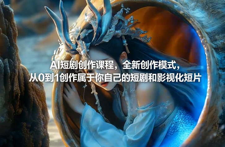 AI短剧创作课程，全新创作模式，从0到1创作属于你自己的短剧和影视化短片-朽念云创
