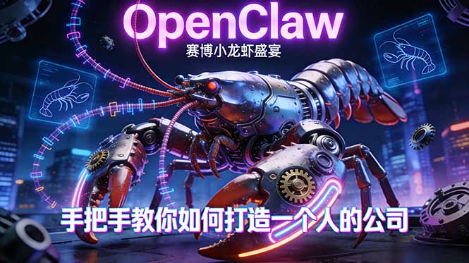 OpenClaw，小龙虾-从产品到爆款的成长之路，手把手教你如何打造一个人的公司-朽念云创