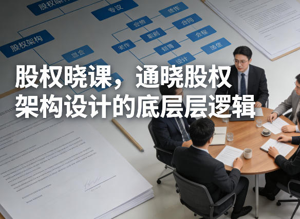 股权晓课，通晓股权架构设计的底层逻辑-朽念云创