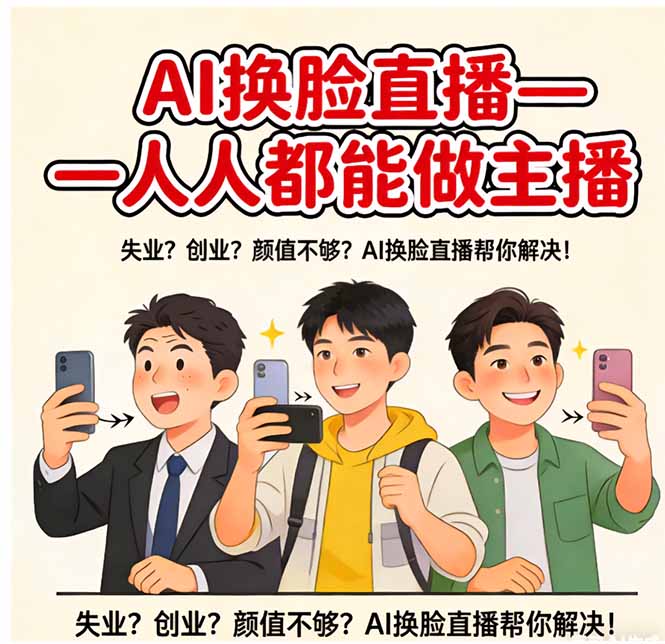 AI换脸直播，人人都能做主播-朽念云创