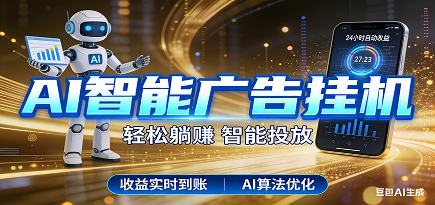 智能广告挂机新时代,利用碎片化时间实现稳定被动收益,AI帮你持续盈利-朽念云创