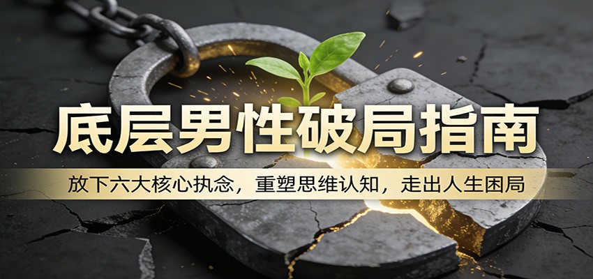 底层男性破局指南:放下六大核心执念,重塑思维认知,走出人生困局-朽念云创