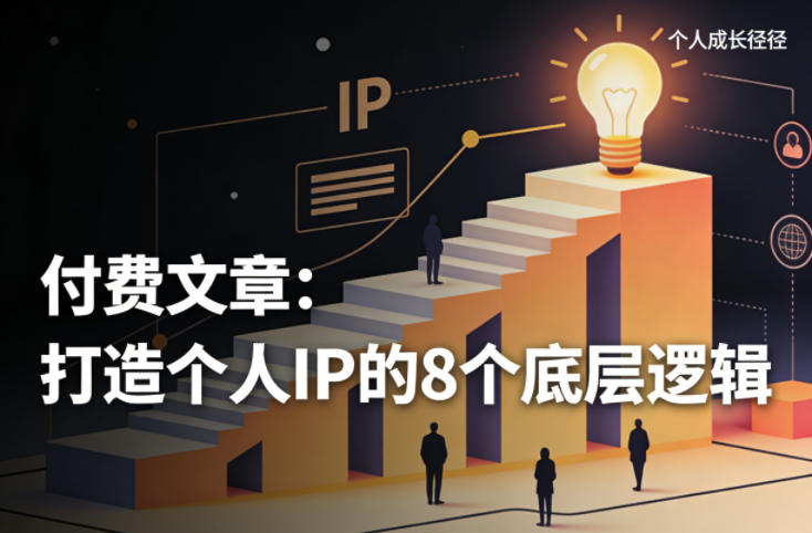付费文章:打造个人IP的8个底层逻辑-朽念云创