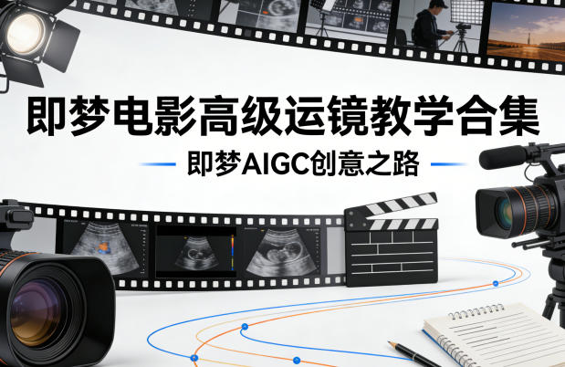 即梦电影高级运镜教学合集，即梦AIGC创意之路-朽念云创