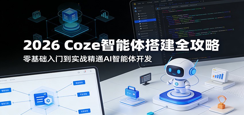 2026 Coze智能体搭建全攻略：零基础入门到实战精通AI智能体开发-朽念云创