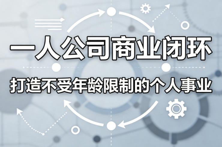 一人公司商业闭环，打造一份不受年龄限制的个人事业-朽念云创