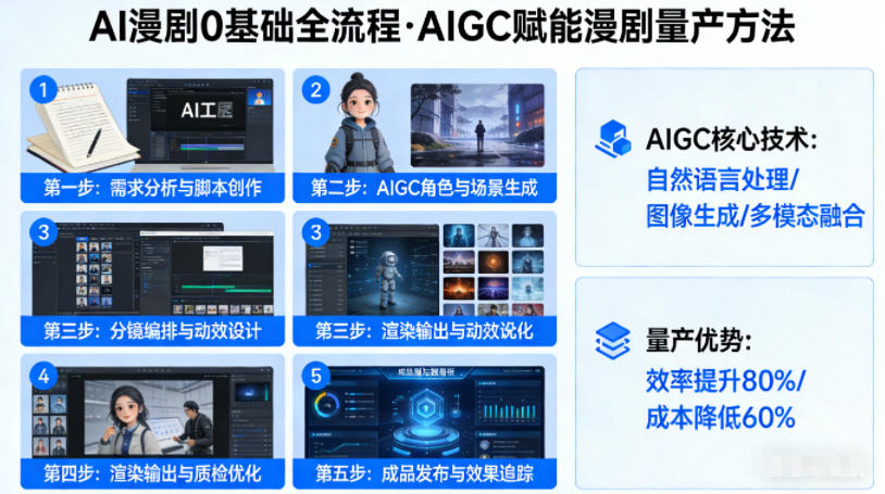 AI漫剧0基础全流程，快速掌握AIGC赋能的漫剧量产方法-朽念云创