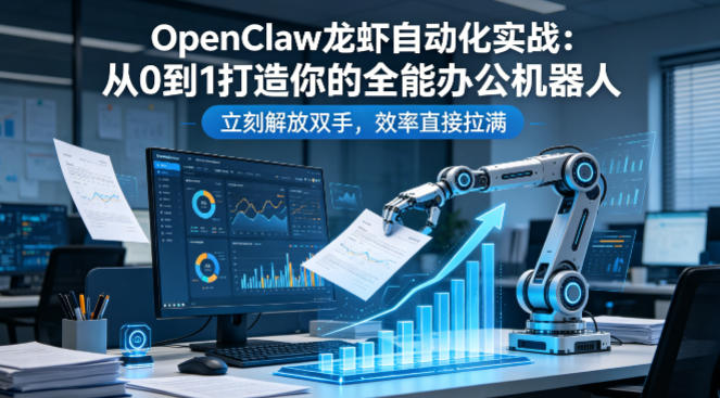 OpenClaw龙虾自动化实战：从0到1打造你的全能办公机器人，立刻解放双手，效率直接拉满-朽念云创
