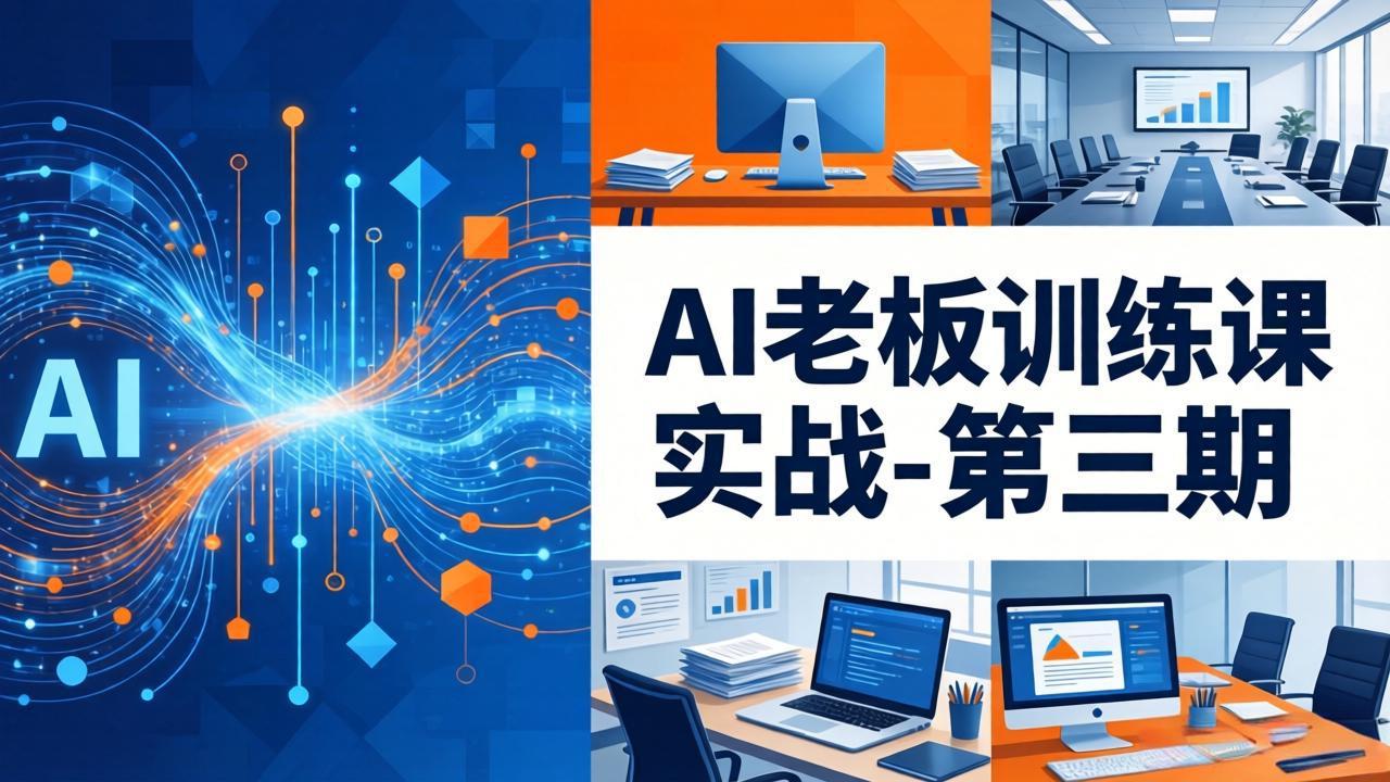 AI老板训练课实战-第三期：AI+内容应用落地教学，从0到1打通AI变现完整路径-朽念云创