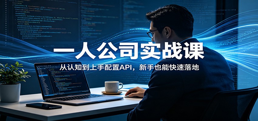 一人公司实战课：从认知到上手配置API，新手也能快速落地-朽念云创