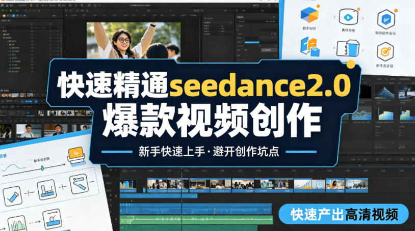 快速精通seedance2.0爆款视频创作,快速产出高清视频,避开大量创作坑点,新手也能快速上手-朽念云创