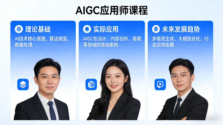 AIGC应用师课程，覆盖了AI技术的理论基础、实际应用、以及未来发展趋势(更新)-朽念云创