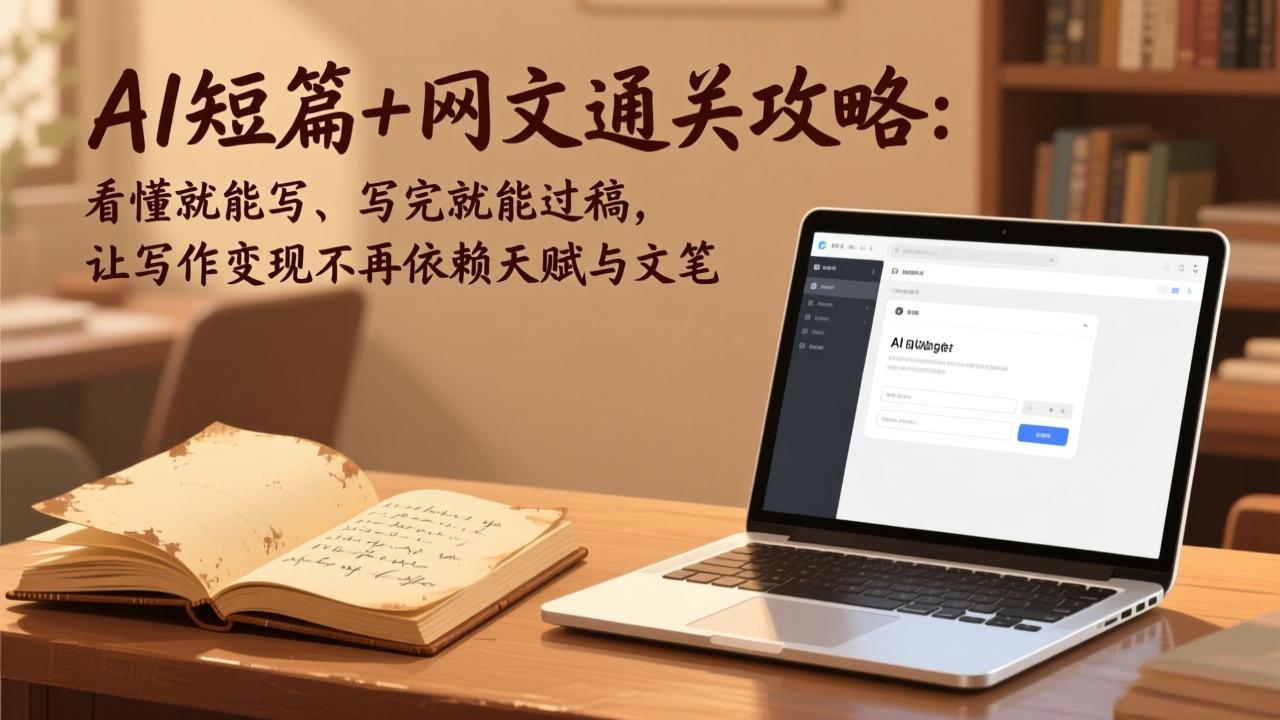 AI短篇+网文通关攻略-更新4月：看懂就能写、写完就能过稿，让写作变现不再依赖天赋与文笔-朽念云创