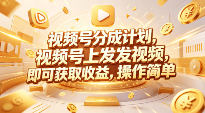 视频号分成计划，599元众筹的Red团队课程，视频号上发发视频，即可获取收益，操作简单-朽念云创
