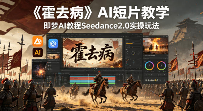 《霍去病》AI短片教学，即梦AI教程Seedance2.0实操玩法-朽念云创