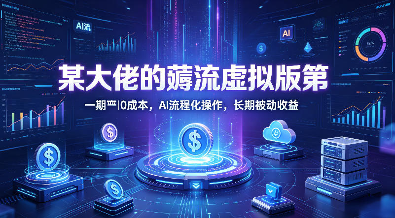 某大佬的薅流虚拟版第一期丨0成本，AI流程化操作，长期被动收益-朽念云创