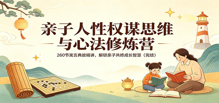 亲子人性权谋思维与心法修炼营：260节寓言典故精讲，解锁亲子共修成长智慧(完结)-朽念云创