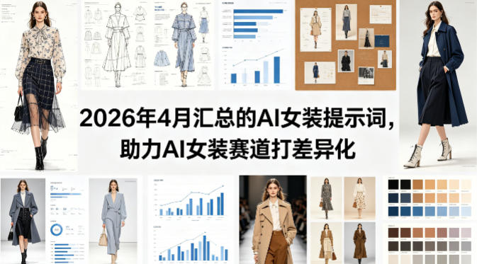 2026年4月汇总的AI女装提示词，助力AI女装赛道打差异化-朽念云创