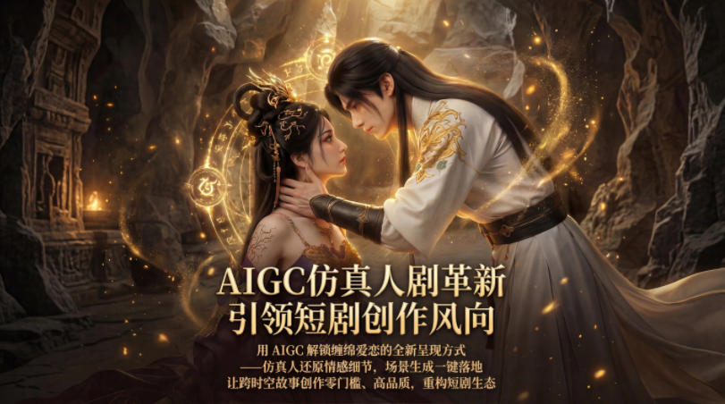 AIGC仿真人《合欢宗》短剧教学，用AIGC解锁缠绵爱恋的全新呈现方式，让跨时空故事创作零门槛、高品质，重构短剧生态-朽念云创