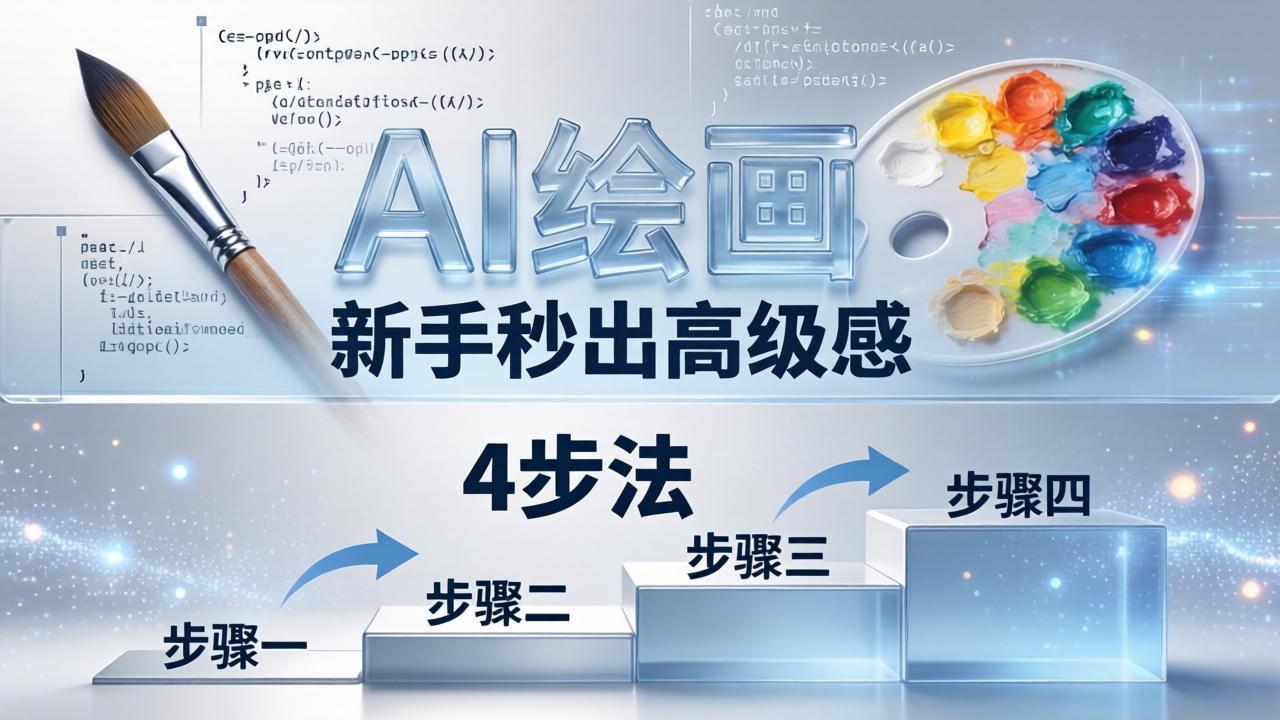 AI绘画入门别再硬磕了！即梦4步法：万能提示词公式+BRTR框架，新手秒出高级感-朽念云创