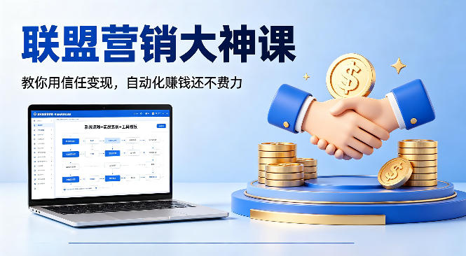 联盟营销大神课，教你用信任变现，自动化賺钱还不费力【原创双语字幕】-朽念云创