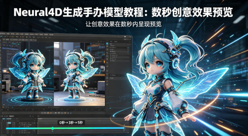 Neural4D生成手办模型教程，让创意效果在数秒内呈现预览-朽念云创