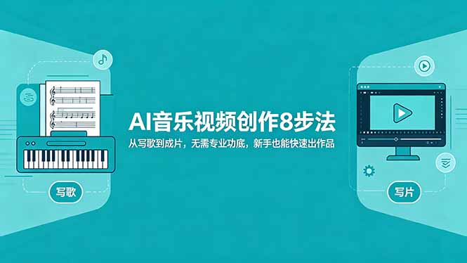 AI音乐视频创作8步法：从写歌到成片，无需专业功底，新手也能快速出作品-朽念云创