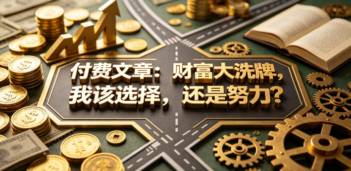 付费文章：财富大洗牌，我该选择，还是努力？-朽念云创