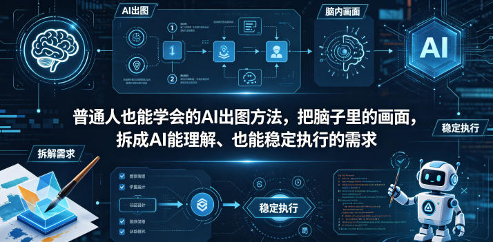 普通⼈也能学会的AI出图⽅法，把脑子里的画面，拆成AI能理解、也能稳定执行的需求【文档】-朽念云创