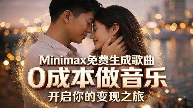 Minimax免费生成歌曲实测！0成本做音乐，说唱流行Lofi一键生成-朽念云创