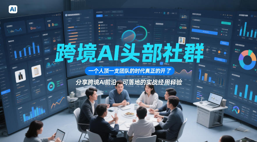 跨境AI头部社群，一个人顶一支团队的时代真正的开始了，分享跨境AI前沿，可落地的实战经验(更新5月11日)-朽念云创